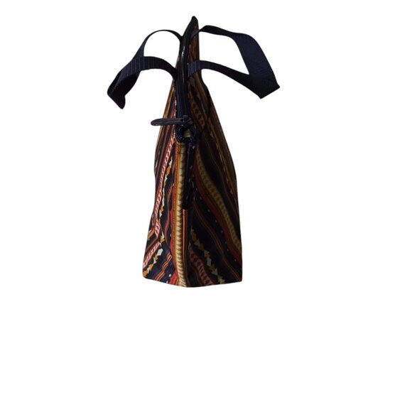 Thirty One Thermal Lunch Box Tote Purple Soutwest Stripe - Picture 3 of 7